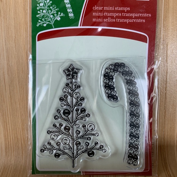 Lot of 4 Small Christmas Clear Stamp set by Inkadinkado - Picture 4 of 7